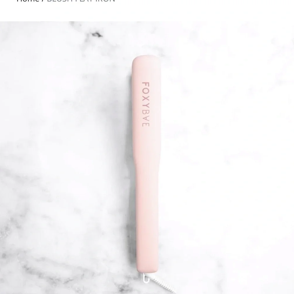 FoxyBae Baby Blush Pink Flat Iron 1” Inch - Picture 2 of 11